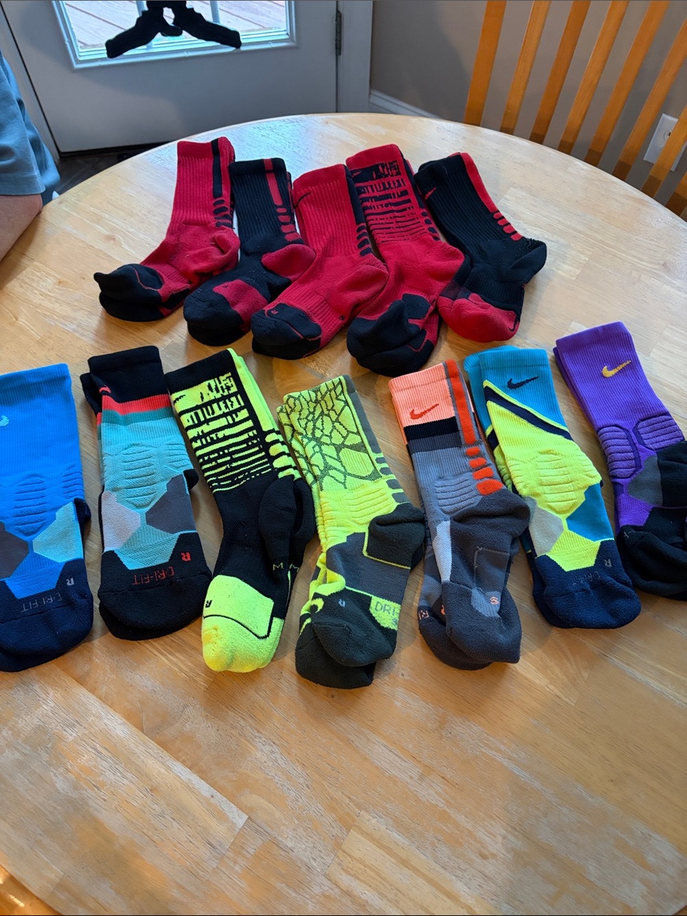 Nike Elite Boys Assorted Performance Crew Socks - Red, Black, etc.